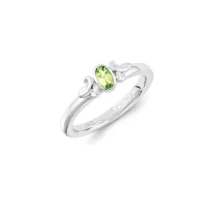 Stackable Expressions Jewelry Sterling Silver Stackable Expressions Peridot Ring | QSK1293