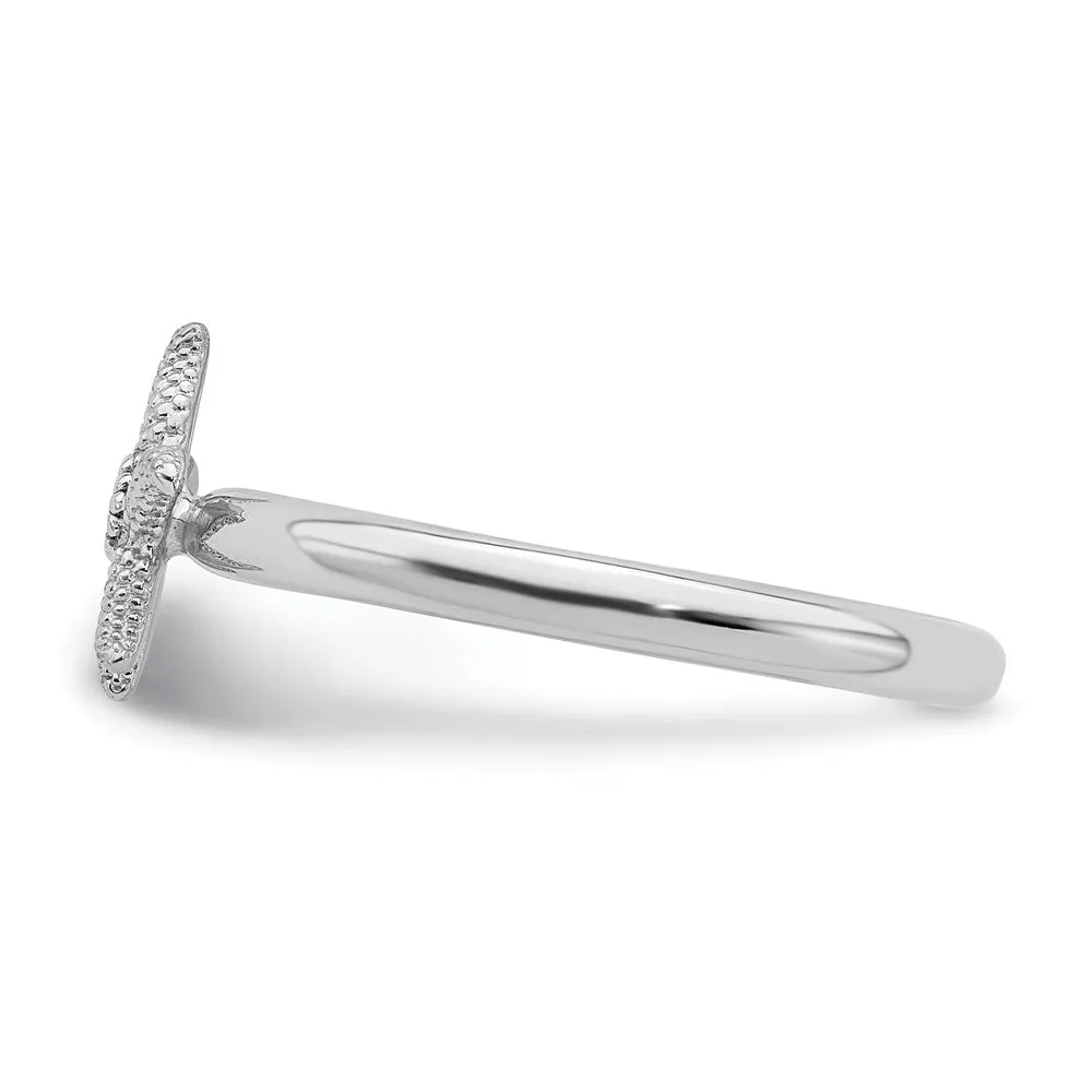 Stackable Expressions Jewelry Sterling Silver Stackable Expressions Peridot Starfish Ring | QSK1862