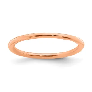 Stackable Expressions Jewelry Sterling Silver Stackable Expressions Pink-plated Polished Ring | QSK164