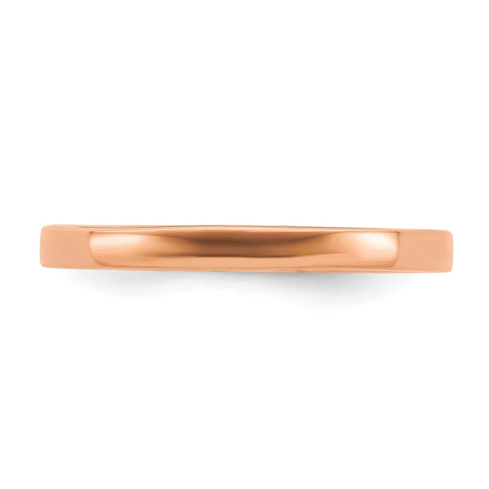 Stackable Expressions Jewelry Sterling Silver Stackable Expressions Pink-plated Polished Ring | QSK240