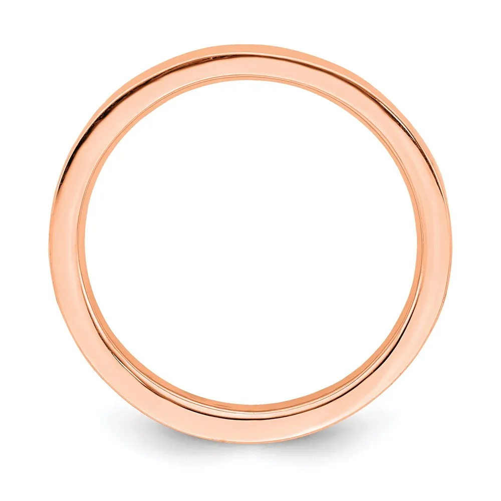 Stackable Expressions Jewelry Sterling Silver Stackable Expressions Pink-plated Polished Ring | QSK240