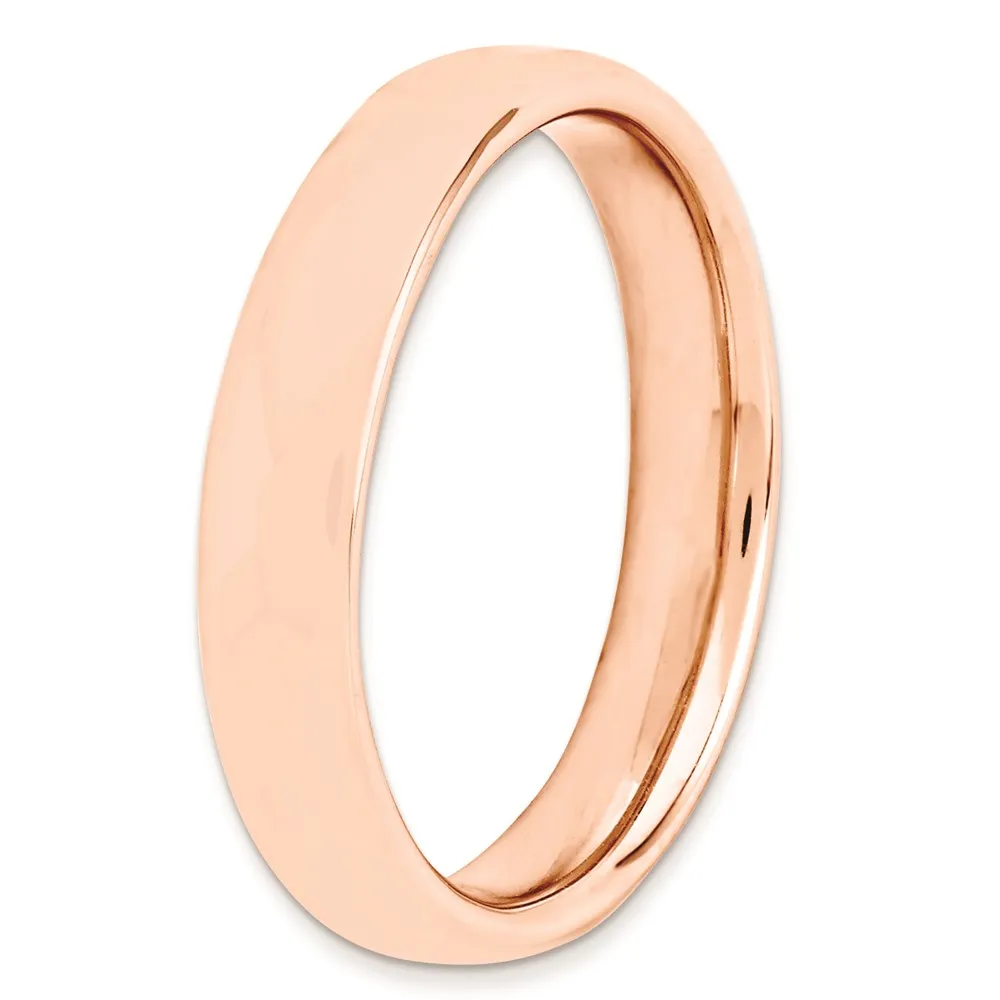 Stackable Expressions Jewelry Sterling Silver Stackable Expressions Pink-plated Polished Ring | QSK292