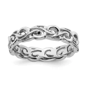 Stackable Expressions Jewelry Sterling Silver Stackable Expressions Polished Ring | QSK130