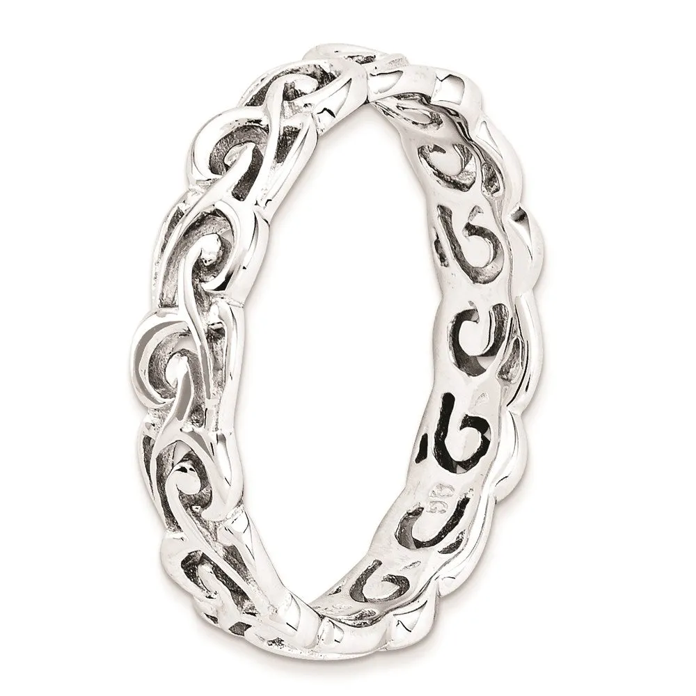 Stackable Expressions Jewelry Sterling Silver Stackable Expressions Polished Ring | QSK130