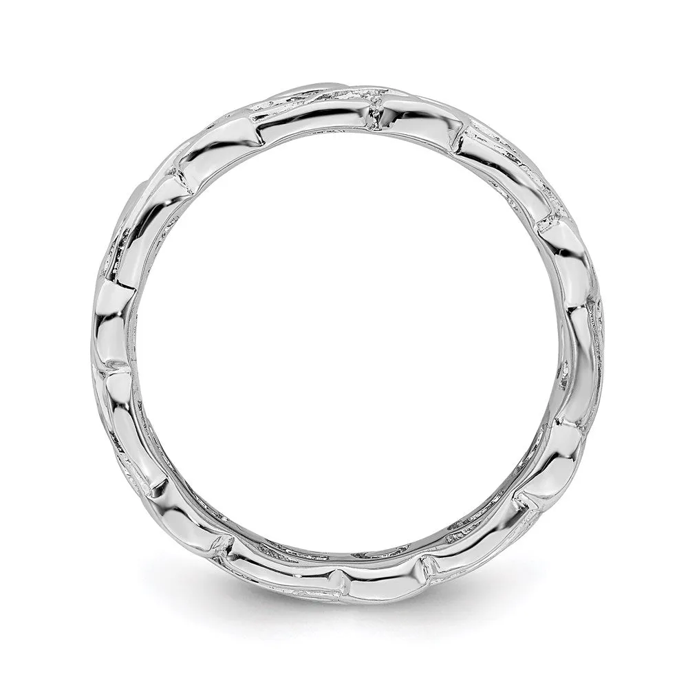 Stackable Expressions Jewelry Sterling Silver Stackable Expressions Polished Ring | QSK130
