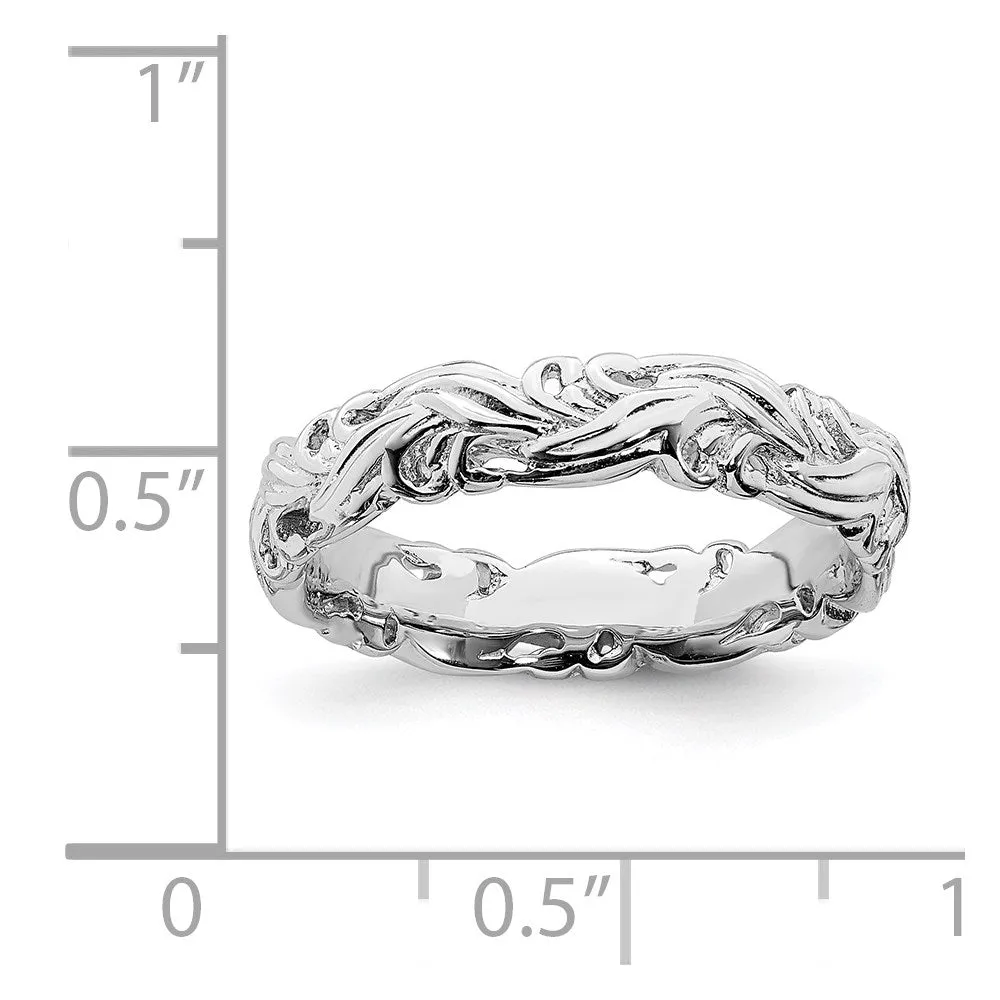 Stackable Expressions Jewelry Sterling Silver Stackable Expressions Polished Ring | QSK131