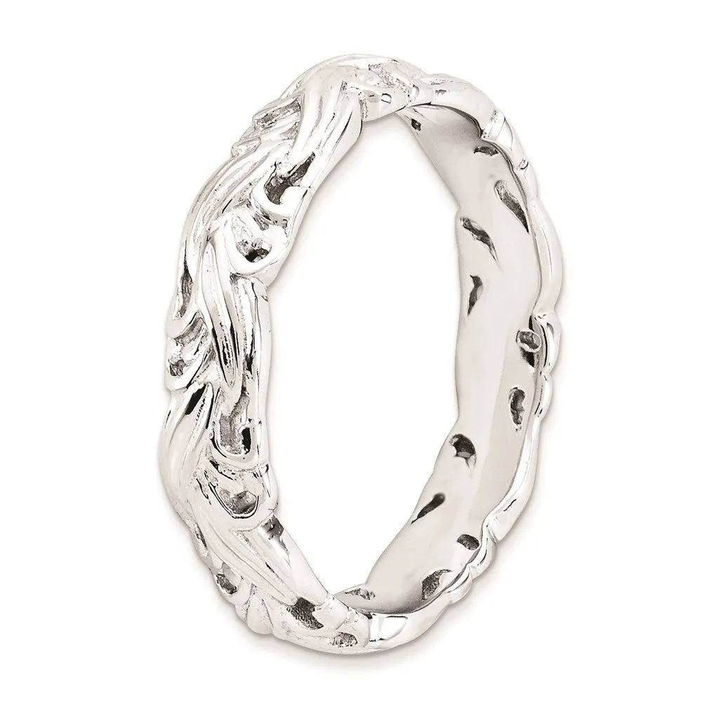 Stackable Expressions Jewelry Sterling Silver Stackable Expressions Polished Ring | QSK131