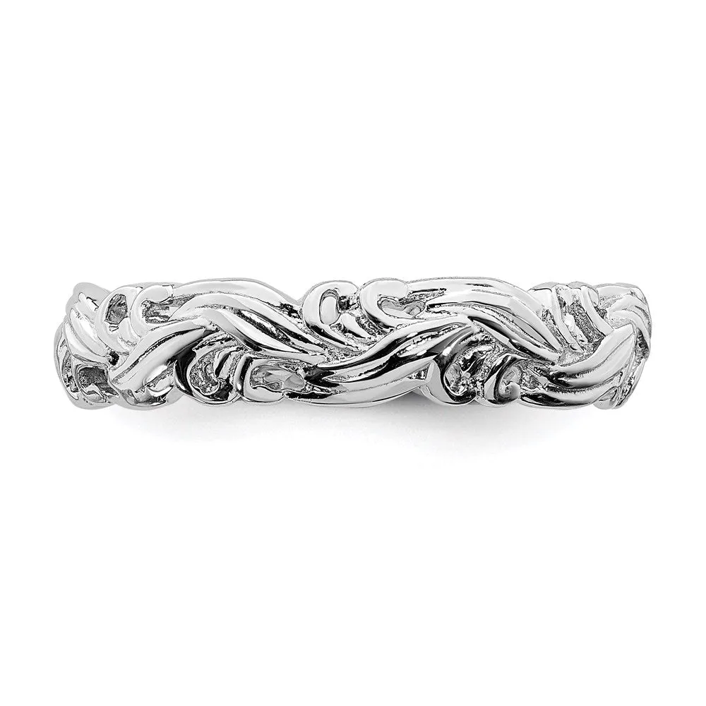 Stackable Expressions Jewelry Sterling Silver Stackable Expressions Polished Ring | QSK131