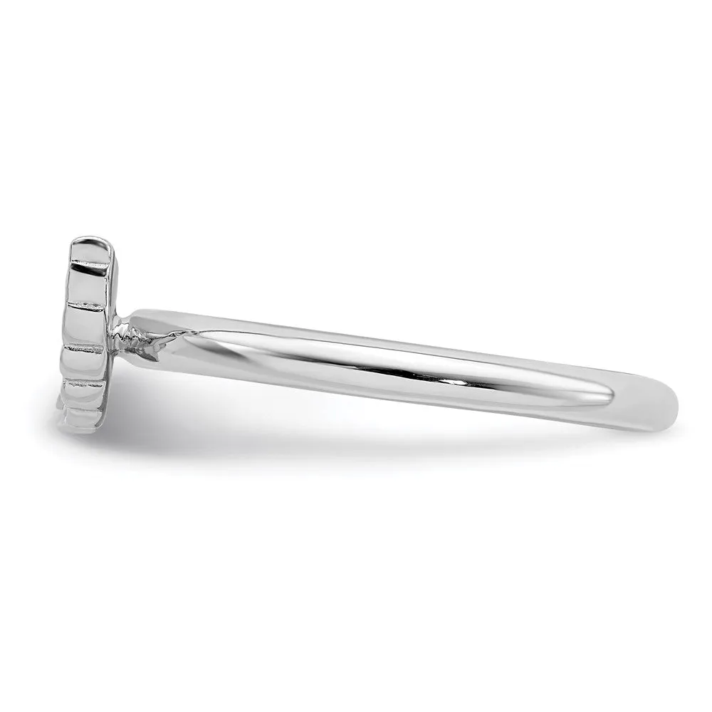 Stackable Expressions Jewelry Sterling Silver Stackable Expressions Rhodium Angel Wing Ring | QSK1986