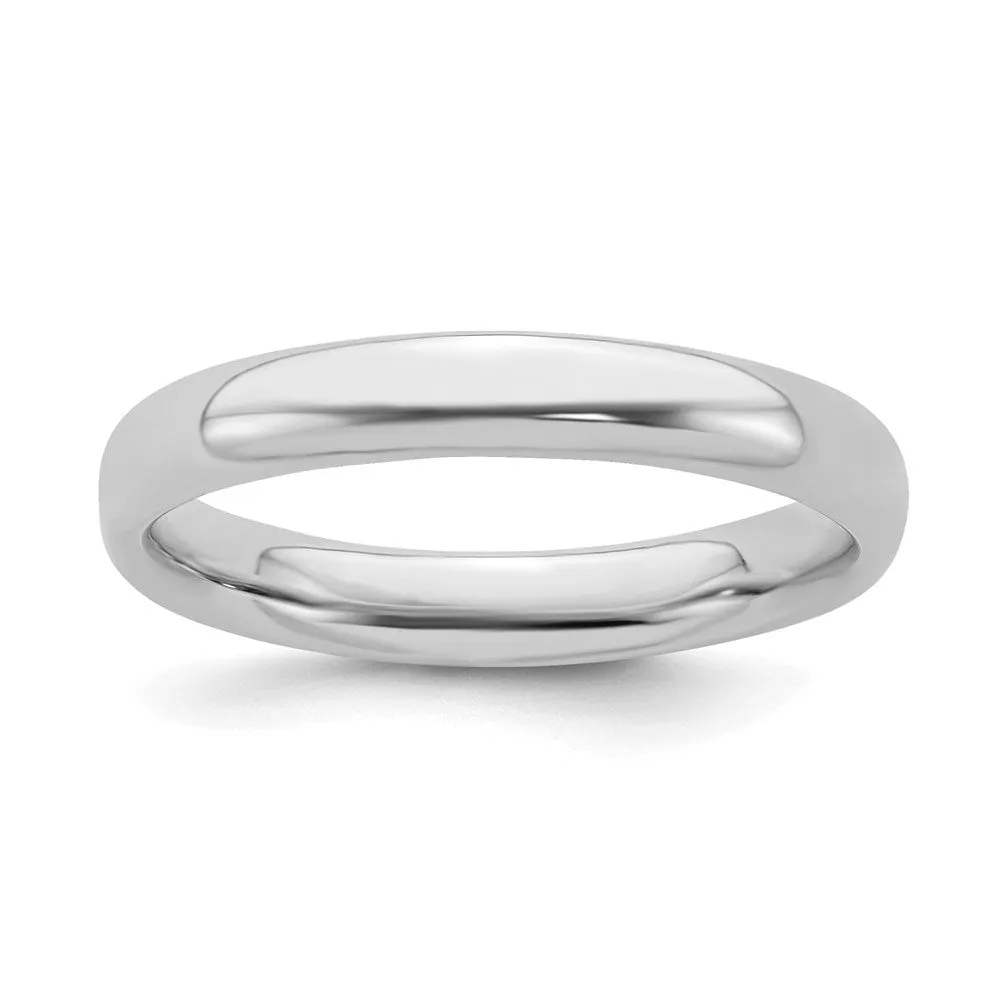 Stackable Expressions Jewelry Sterling Silver Stackable Expressions Rhodium Polished Ring | QSK247