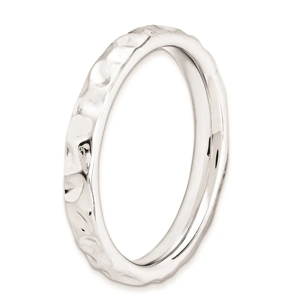 Stackable Expressions Jewelry Sterling Silver Stackable Expressions Rhodium Ring | QSK259