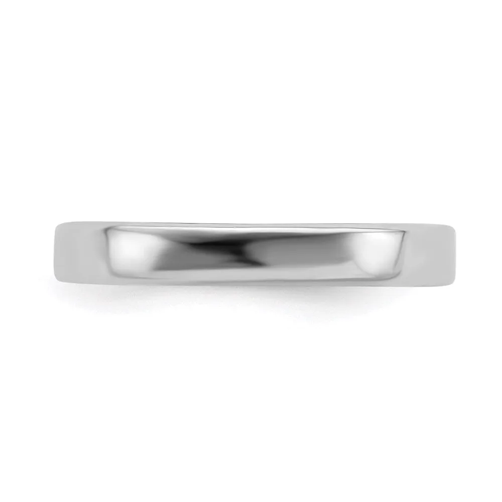 Stackable Expressions Jewelry Sterling Silver Stackable Expressions Rhodium Ring | QSK263