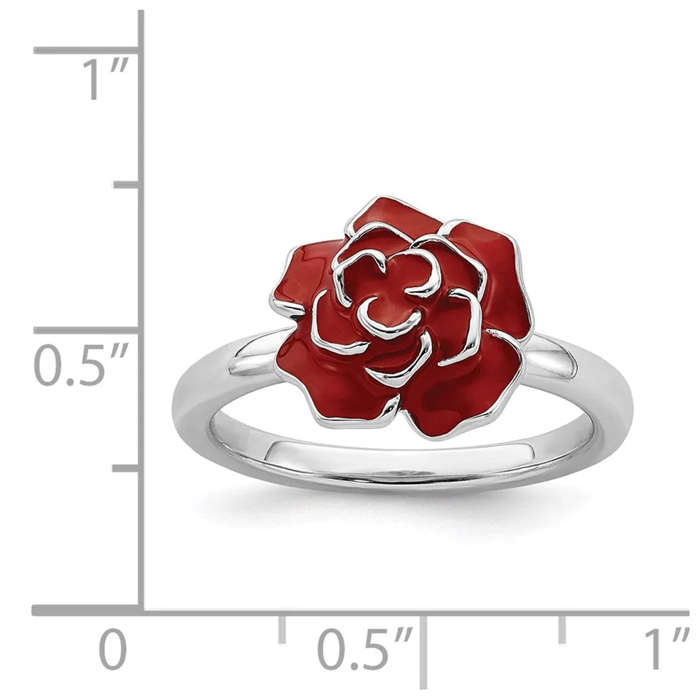 Stackable Expressions Jewelry Sterling Silver Stackable Expressions Rose Ring | QSK932