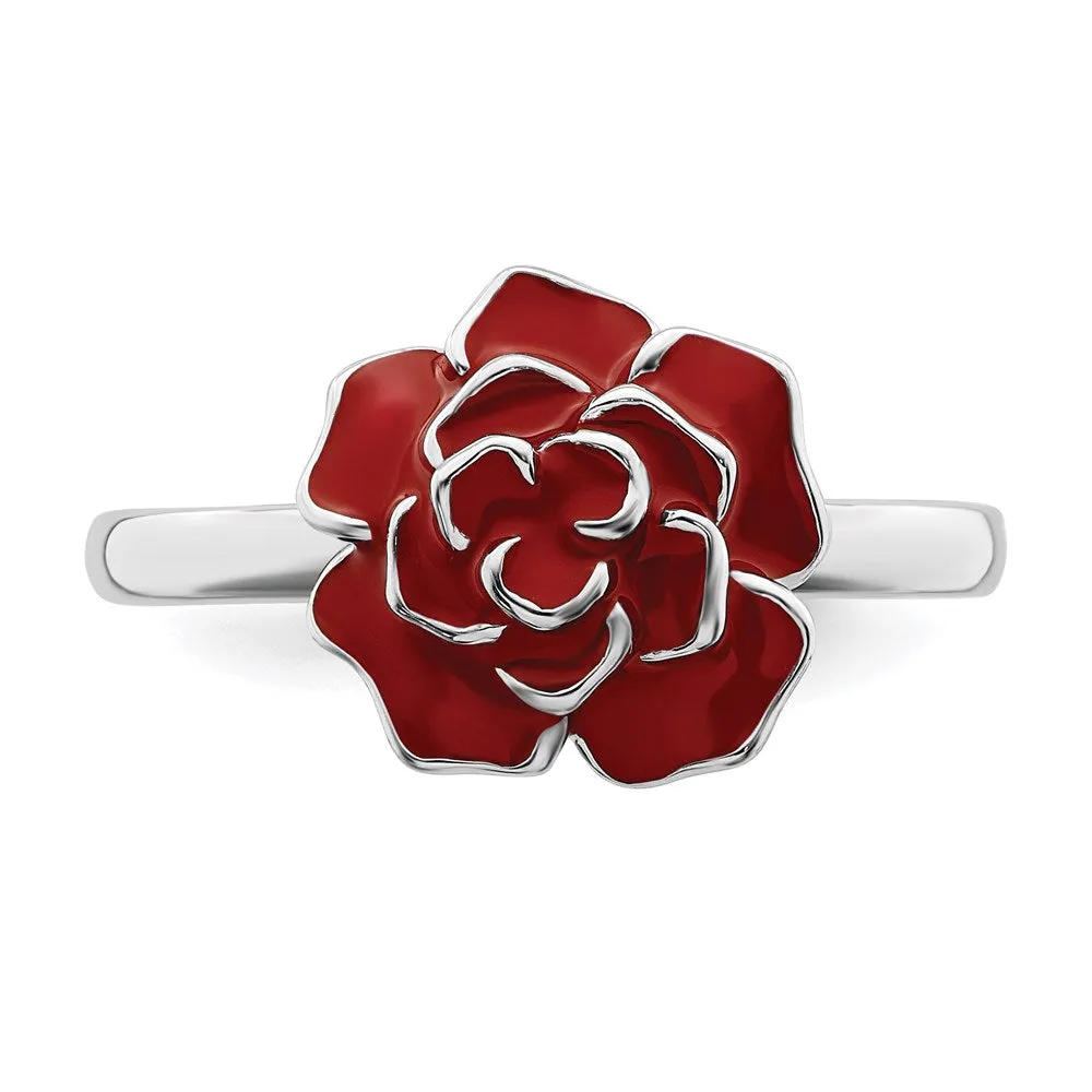 Stackable Expressions Jewelry Sterling Silver Stackable Expressions Rose Ring | QSK932