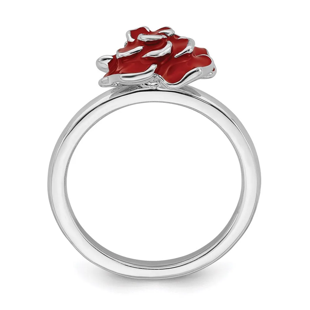 Stackable Expressions Jewelry Sterling Silver Stackable Expressions Rose Ring | QSK932