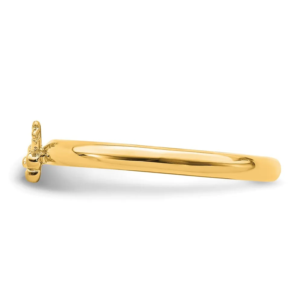 Stackable Expressions Jewelry Sterling Silver Stackable Expressions Yellow-plated Key Ring | QSK1962