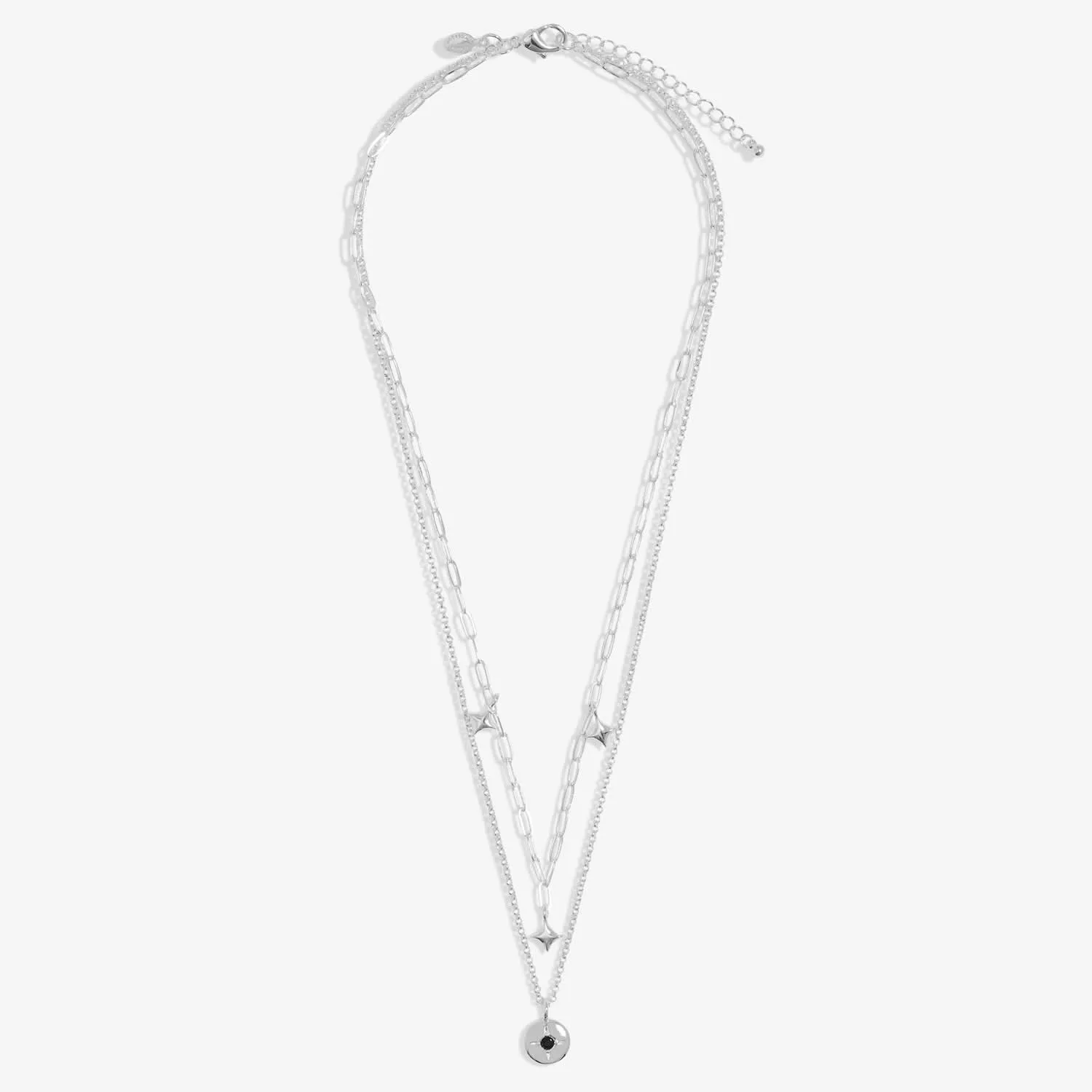 Stacks Of Style Silver Gem Silver Plated Necklace 7824 Joma Jewellery