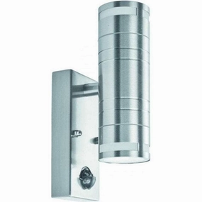 Stainless Steel Up/Downlighter LED Outdoor PIR Wall Light outdoor wall lamp