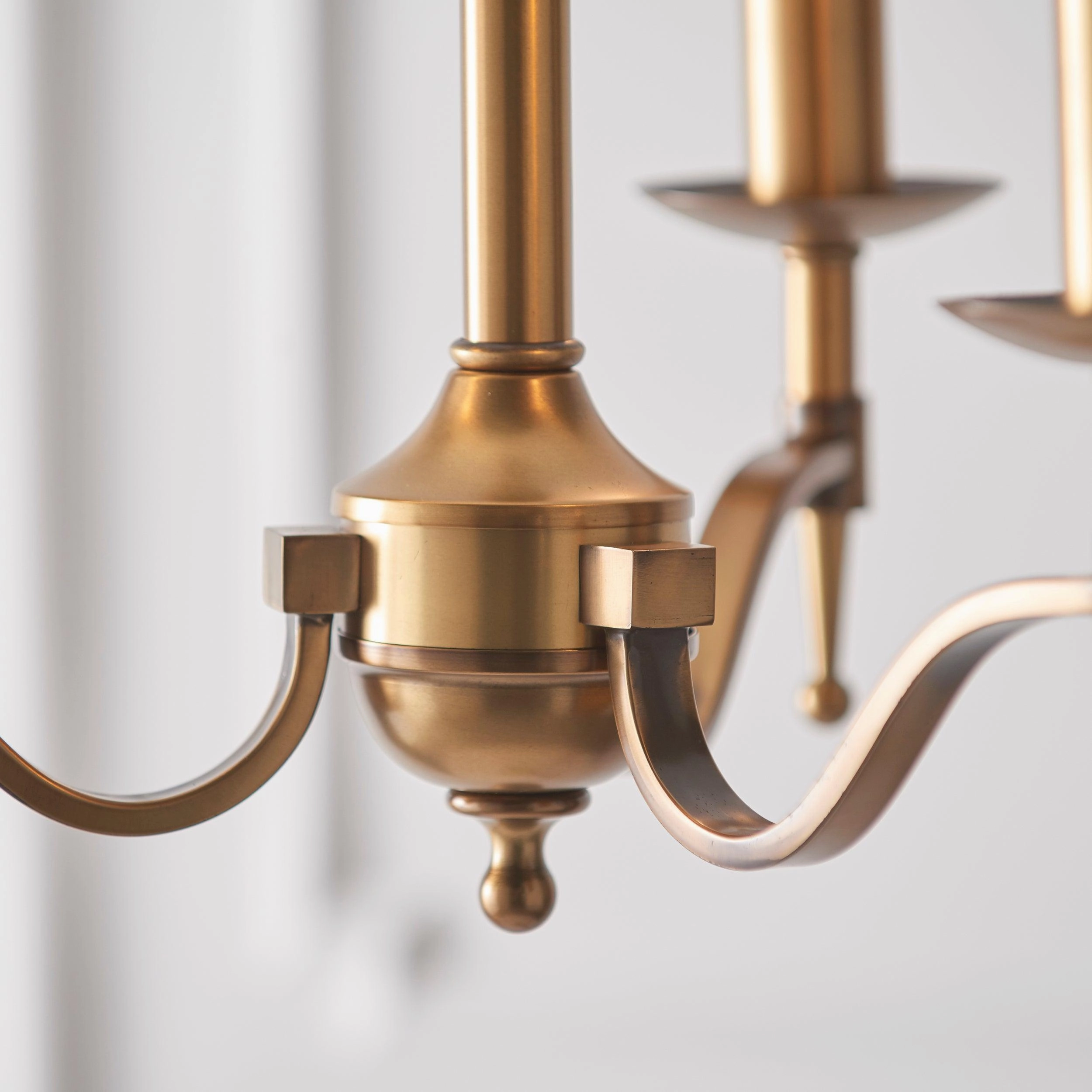 Stanford 3 Light Antique Brass Finish Chandelier