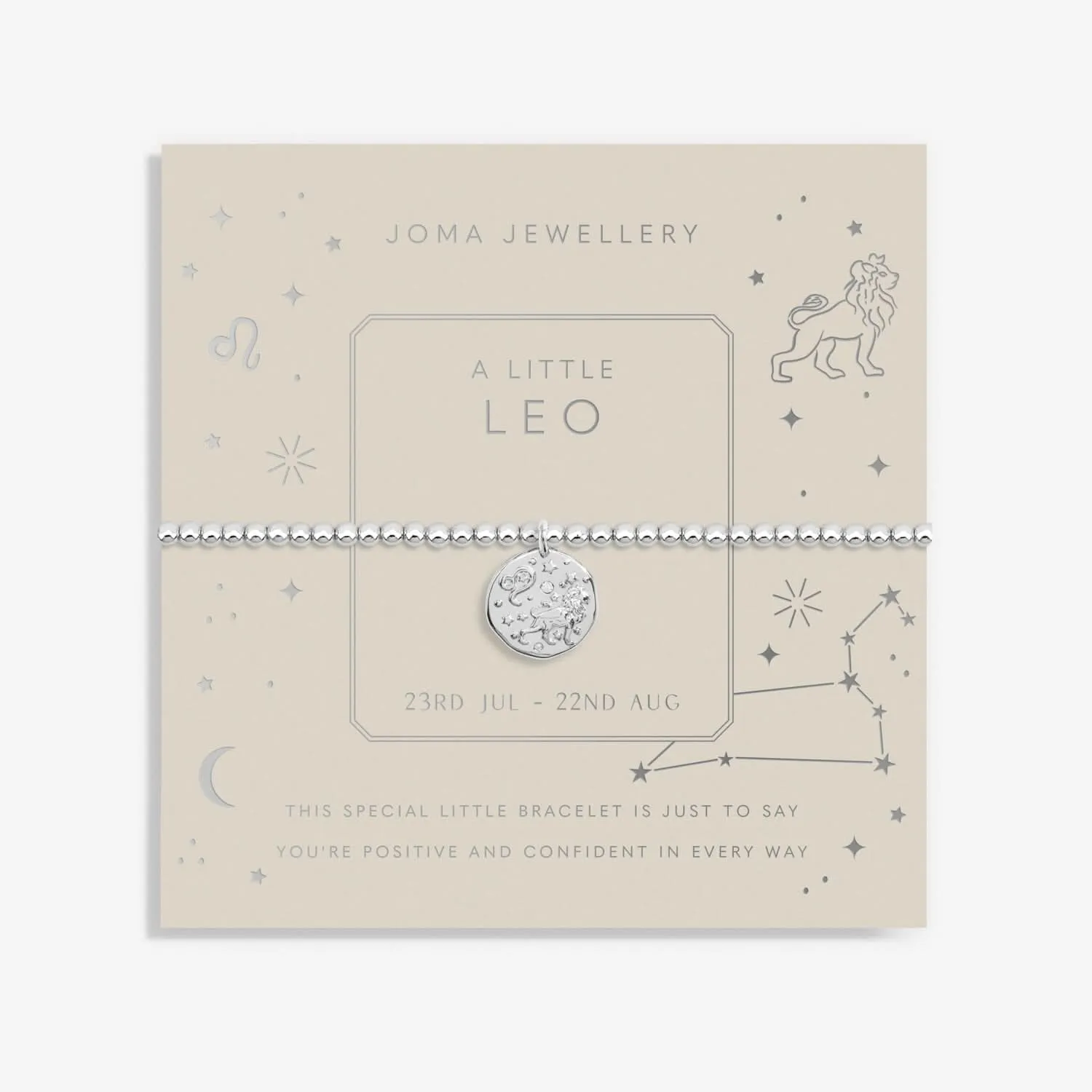 Star Sign A Little Leo Silver Plated Bracelet 7436 Joma Jewellery