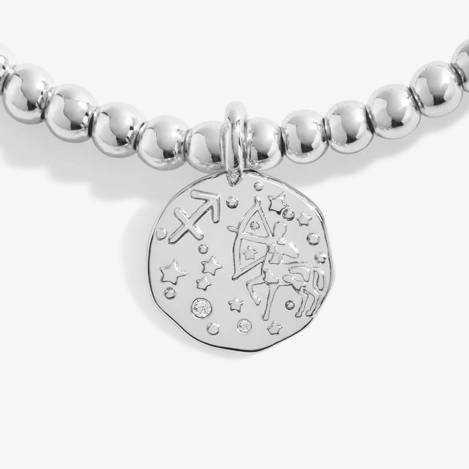 Star Sign A Little Sagittarius Silver Plated Bracelet 7440 Joma Jewellery