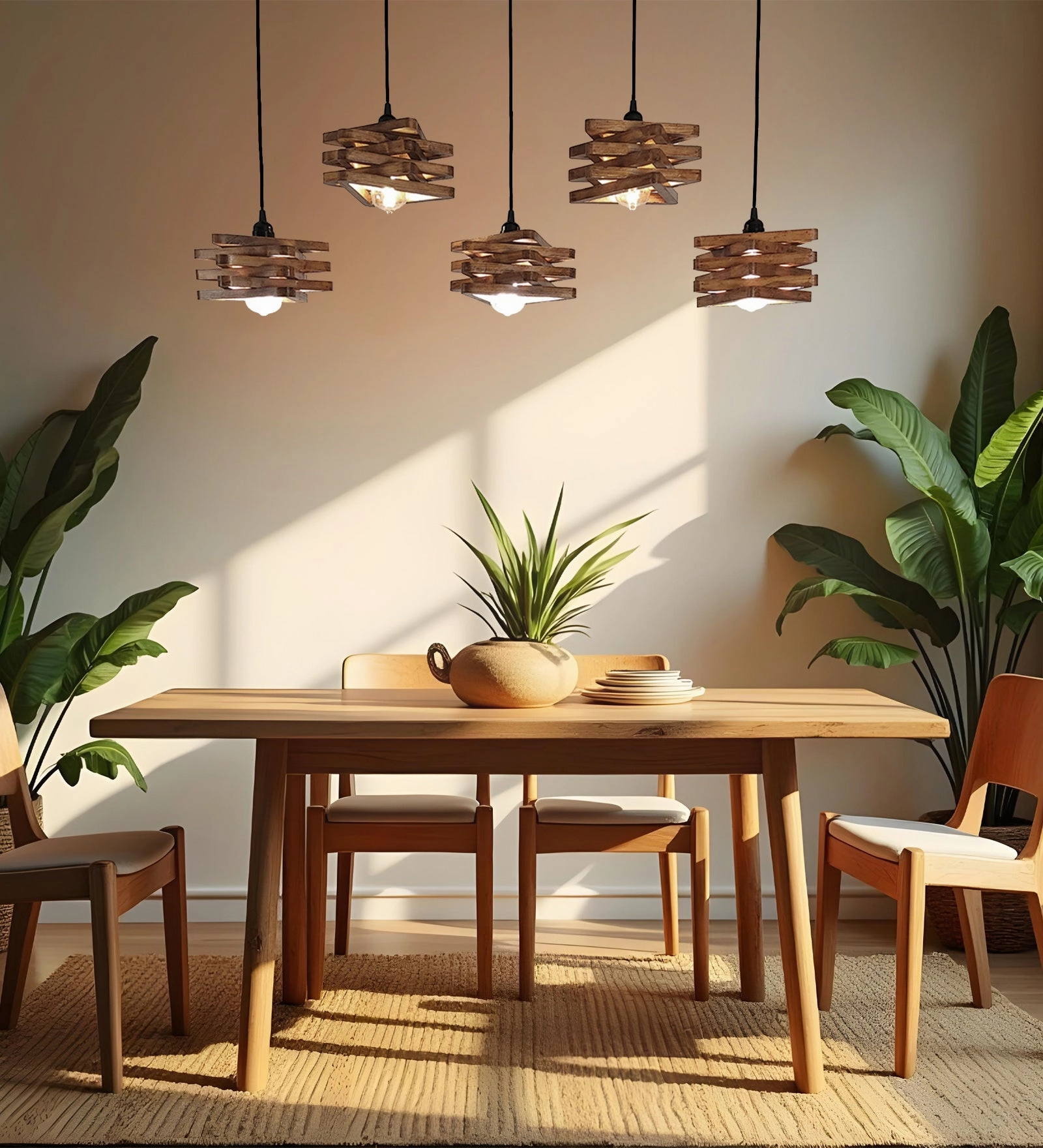 Star Brown 5 Series Hanging Lamp (BULB NOT INCLUDED) contemporary ceiling fixture