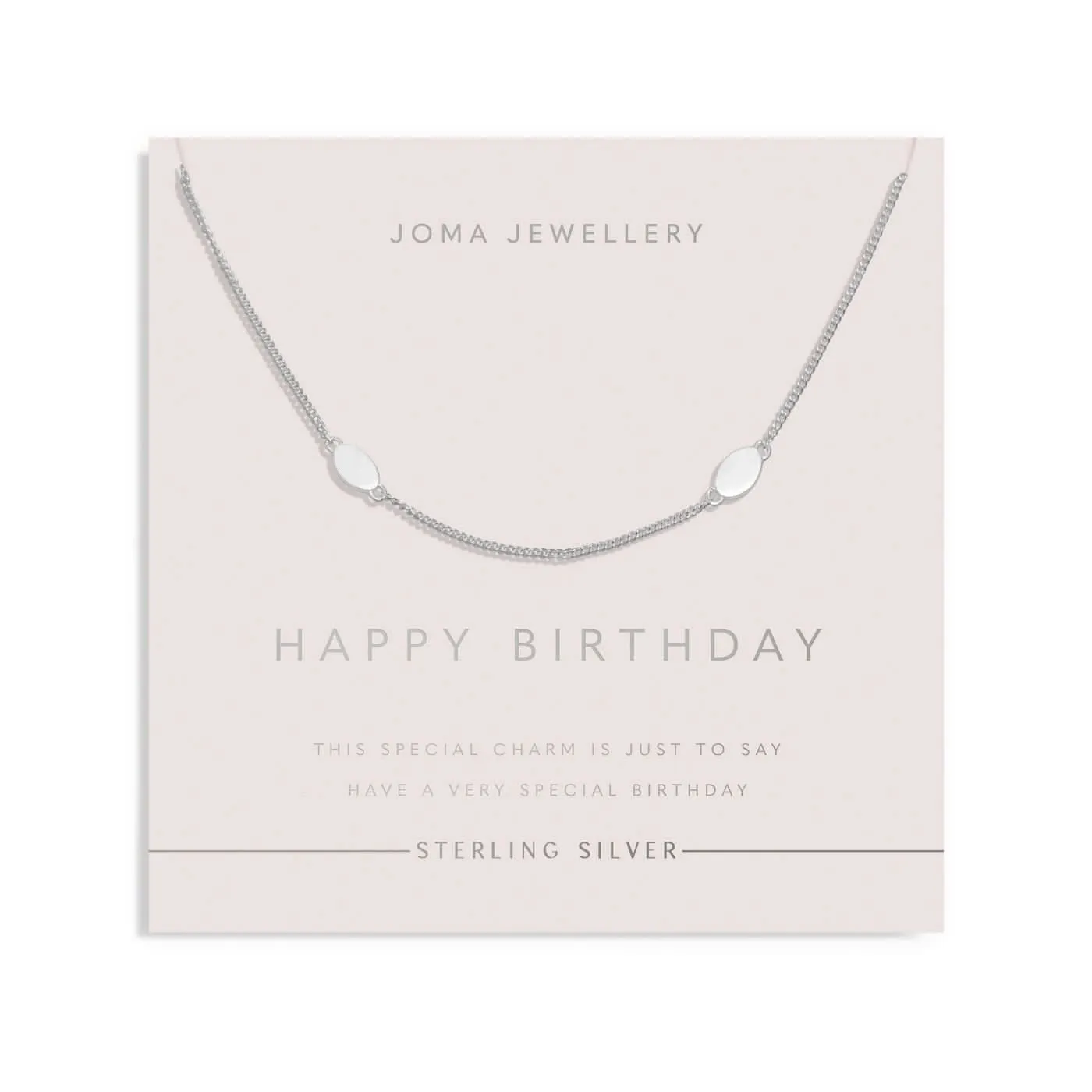 Sterling Silver Double Oval Necklace JJS0135 Joma Jewellery