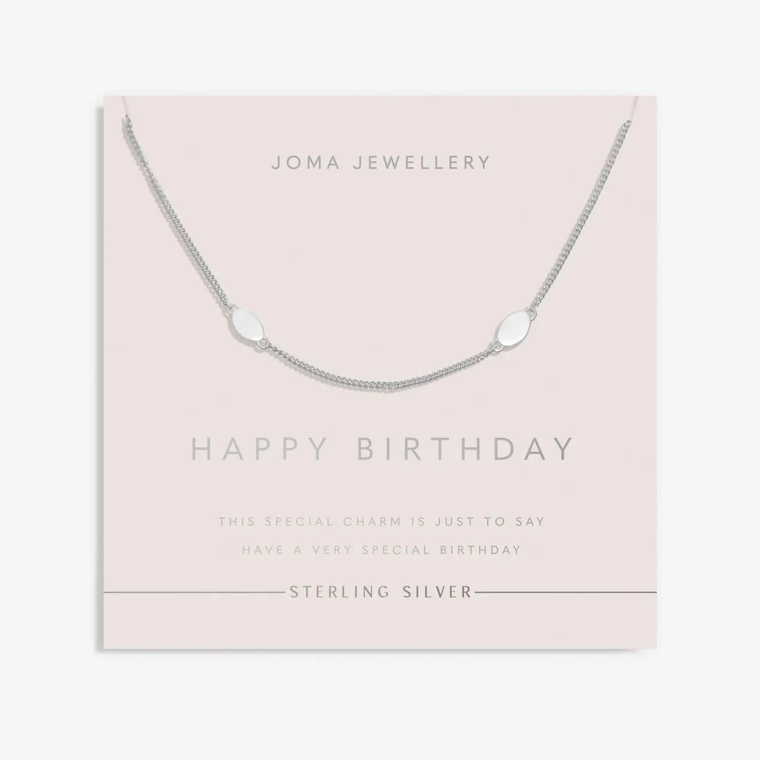 Sterling Silver Double Oval Necklace JJS0135 Joma Jewellery