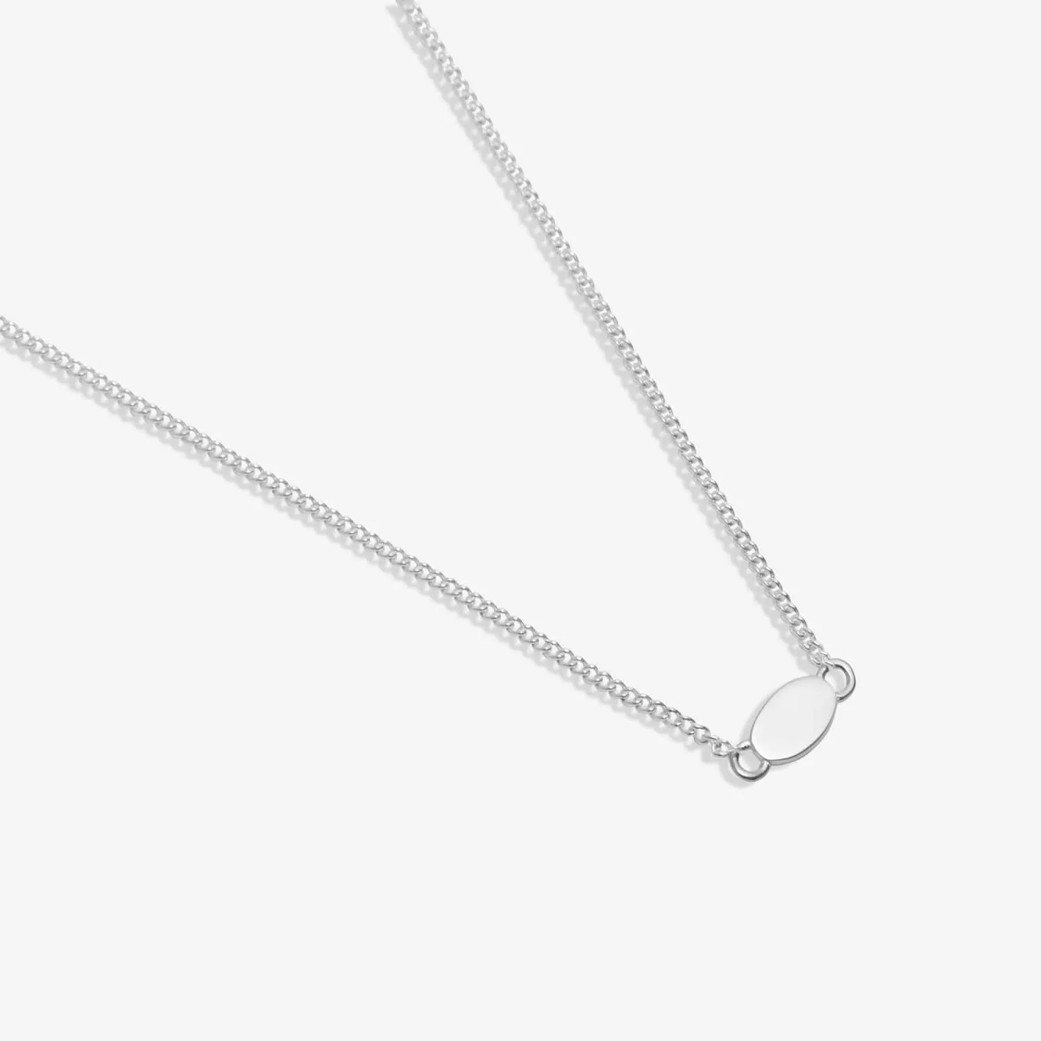 Sterling Silver Oval Necklace JJS0134 Joma Jewellery