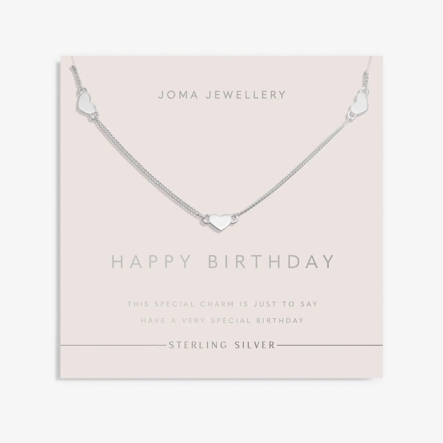 Sterling Silver Triple Heart Necklace JJS0130 Joma Jewellery