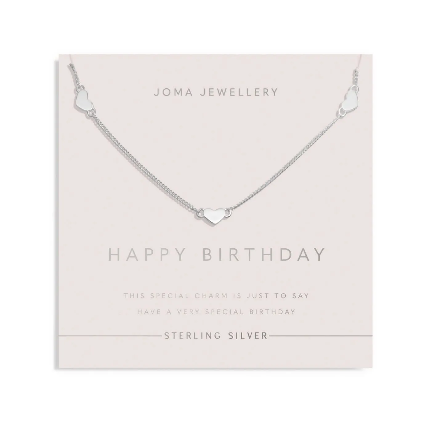 Sterling Silver Triple Heart Necklace JJS0130 Joma Jewellery