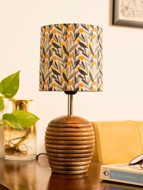 Stripped Brown Lamp with Yellow Leaves multicolor shade Louis Poulsen chandelier