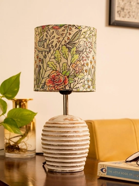 Stripped Distress White Lamp with Colorful Leaves multicolor shade Louis Poulsen chandelier