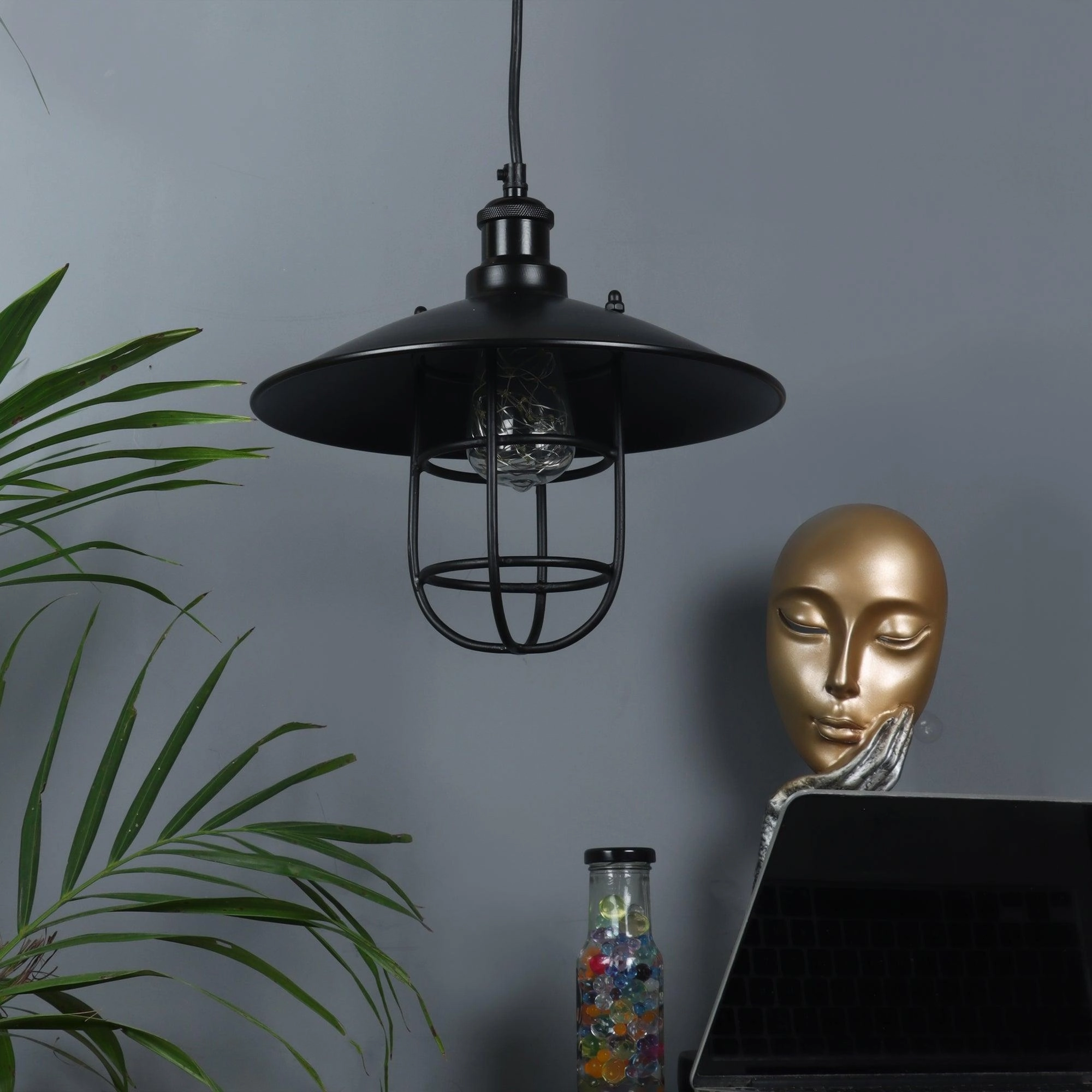 Studio Black Hanging Light by SS Lightings contemporary ceiling fixture