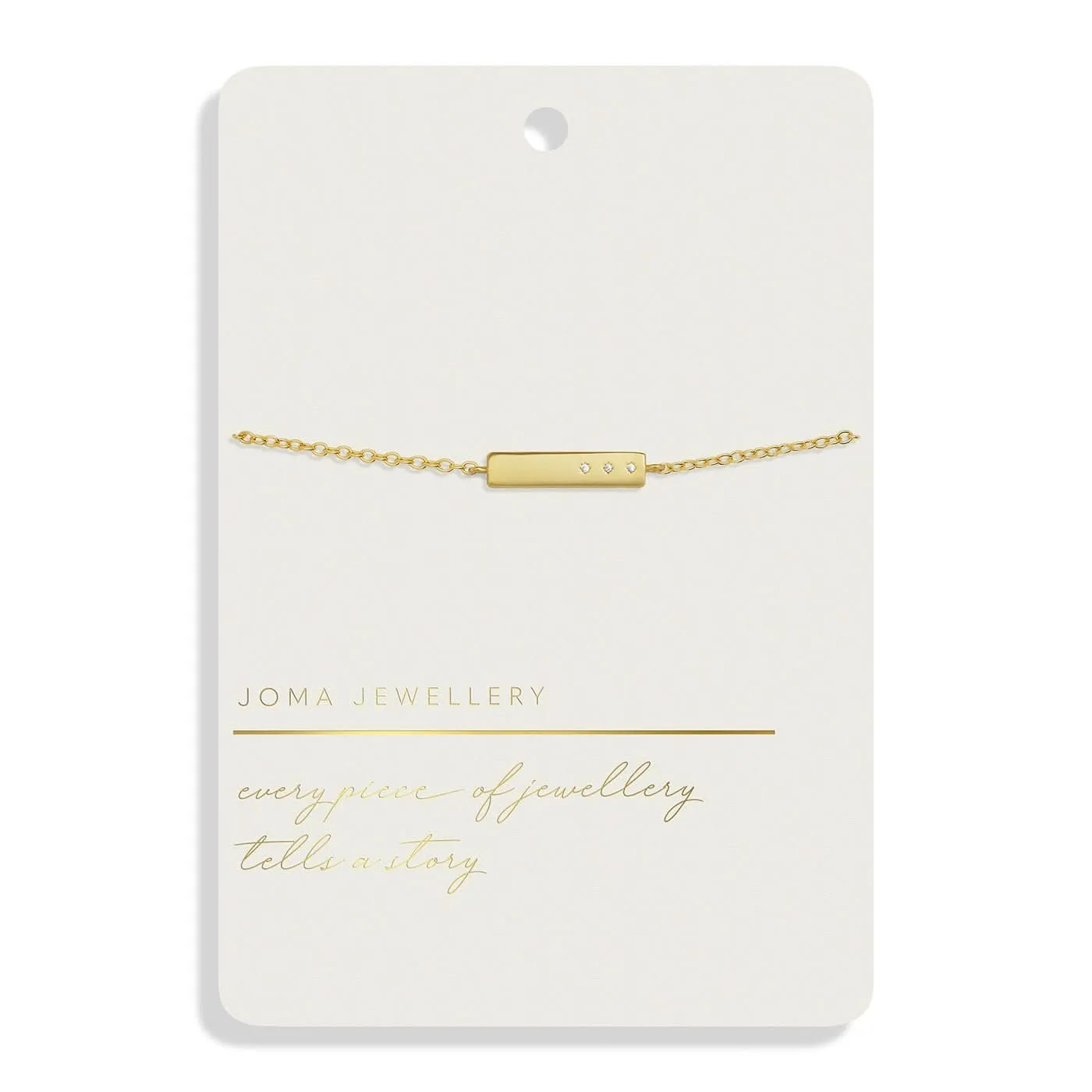 Style Stories Bar Gold Plated Bracelet 7727 Joma Jewellery