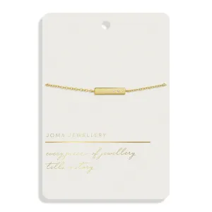 Style Stories Bar Gold Plated Bracelet 7727 Joma Jewellery