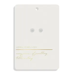 Style Stories Coin Stud Silver Plated Earrings 7734 Joma Jewellery