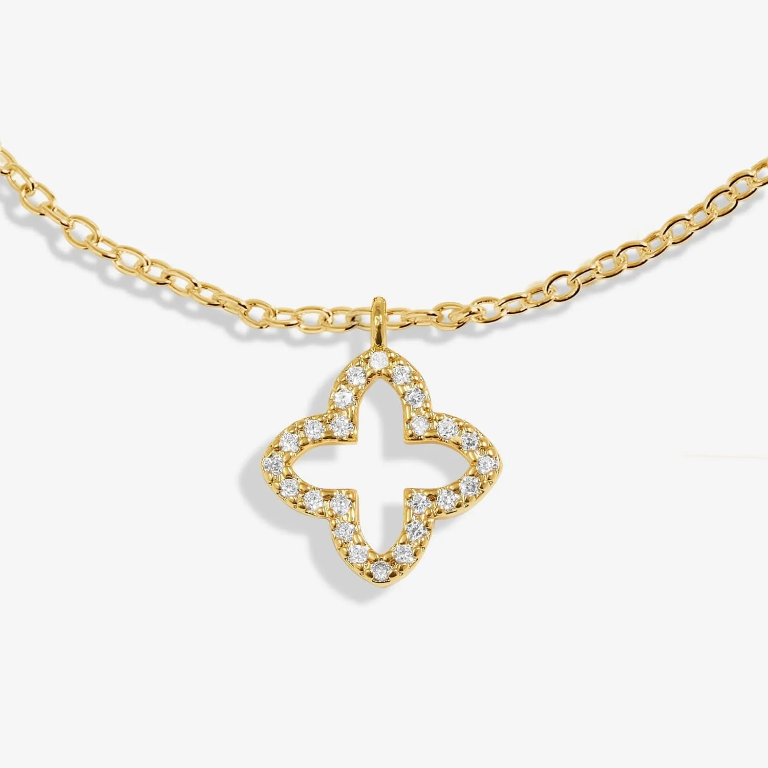 Style Stories Pave Clover Gold Plated Bracelet 7725 Joma Jewellery