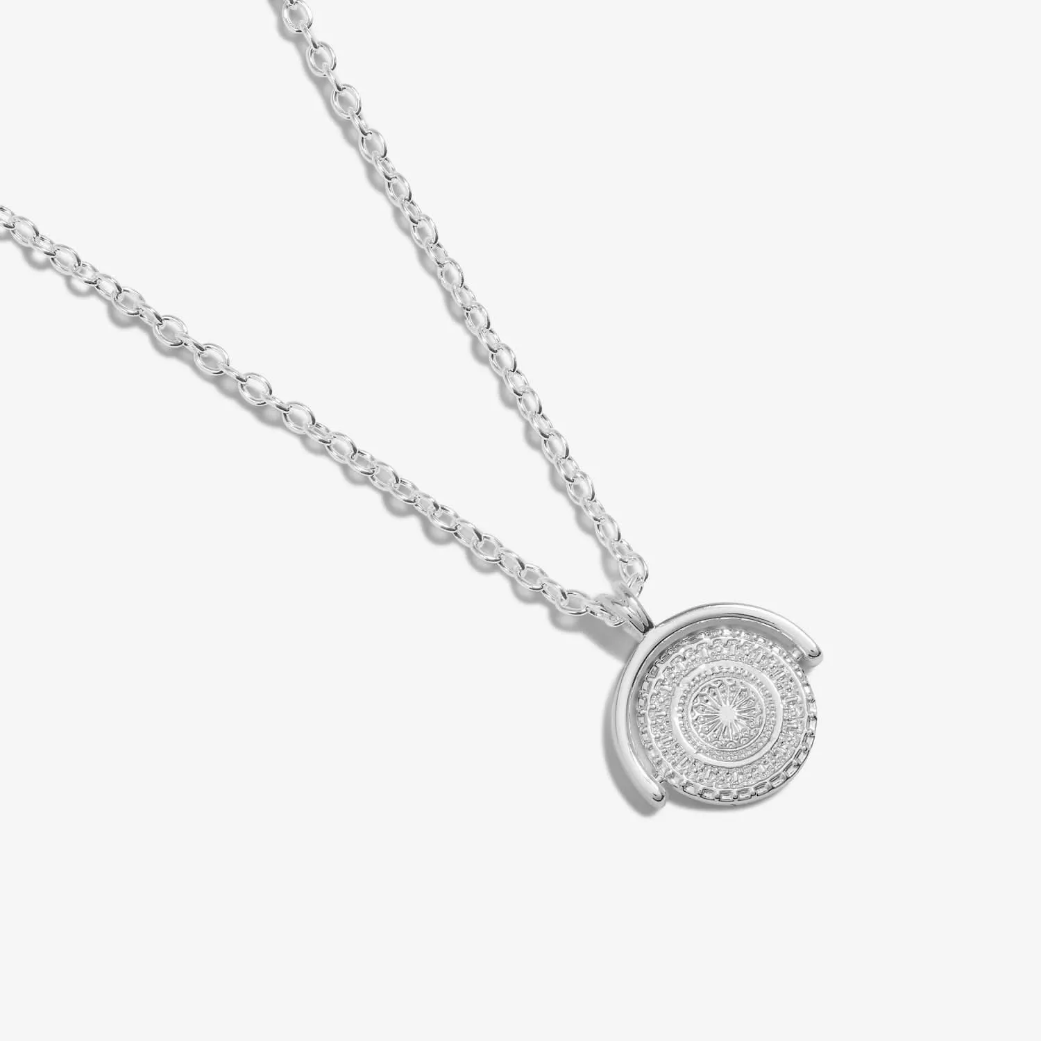 Style Stories Spinning Coin Silver Plated Necklace 7722 Joma Jewellery