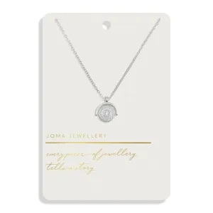 Style Stories Spinning Coin Silver Plated Necklace 7722 Joma Jewellery