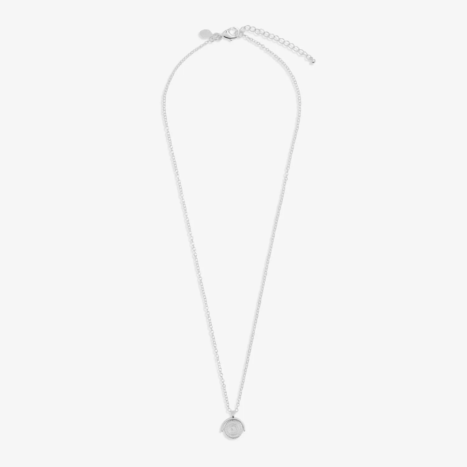 Style Stories Spinning Coin Silver Plated Necklace 7722 Joma Jewellery