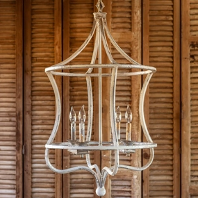 Summer House Round Chandelier rechargeable bedside light