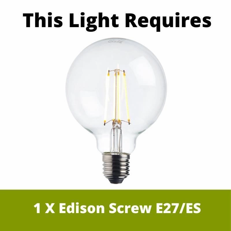 Suspensions Brass 1 Light Cable Set Amber Glass Pendant