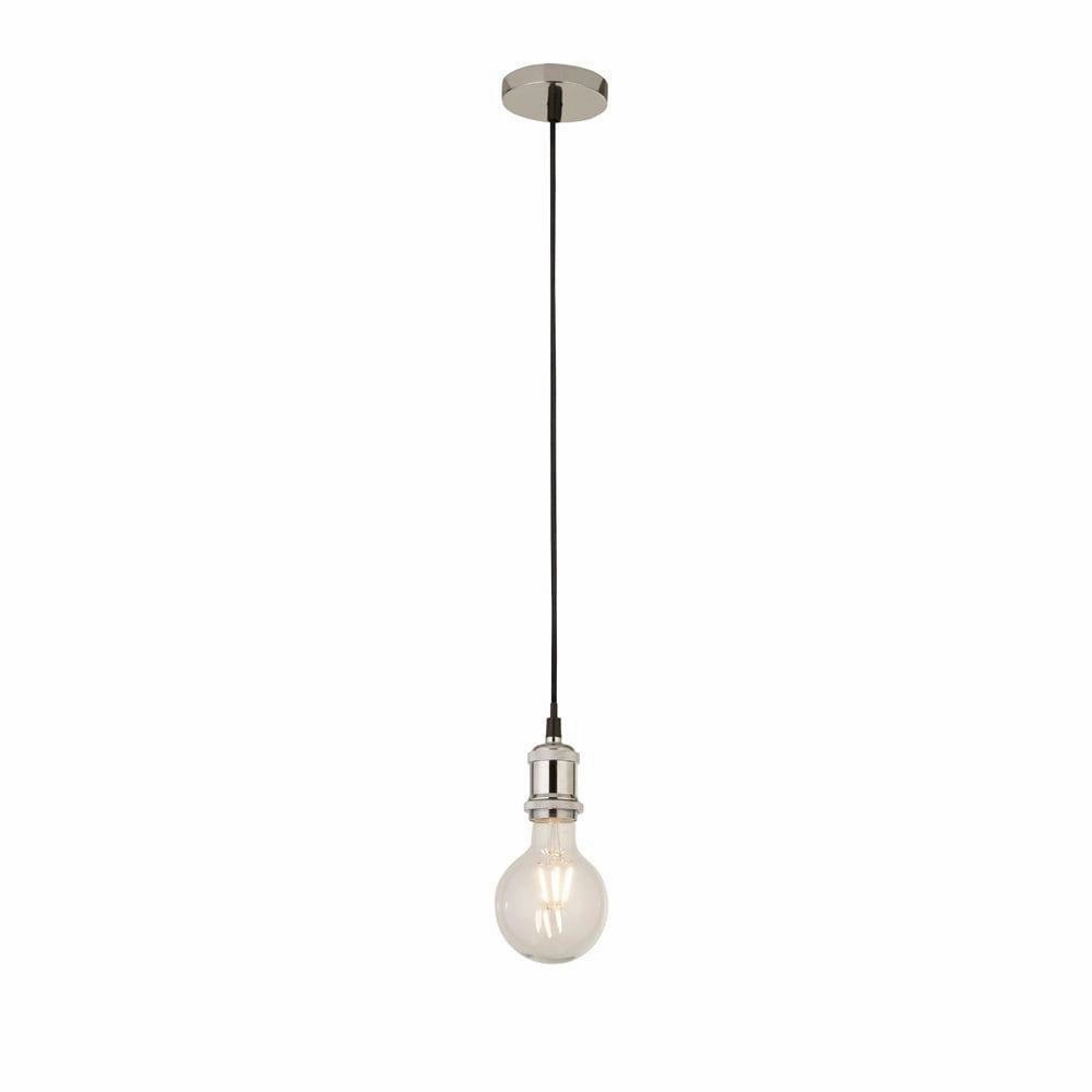 Suspensions Chrome Cable Set Clear Glass Globe Pendant minimalist ceiling light