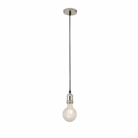 Suspensions Chrome Cable Set Clear Glass Globe Pendant minimalist ceiling light