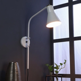 Swing Black Metal Wall Light by SS Lightings vintage desk lamp