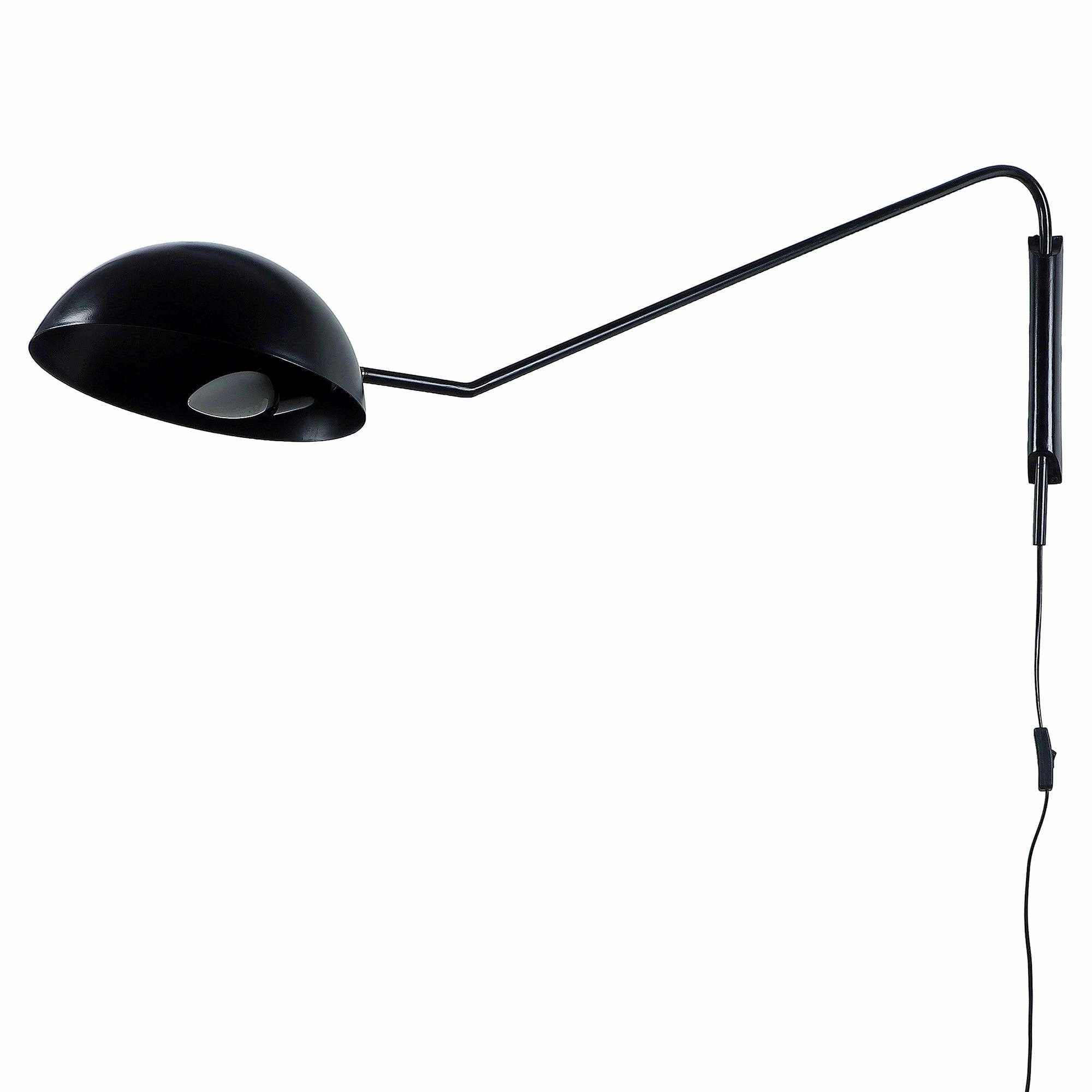 Swiveling Black Metal Wall Light by SS Lightings