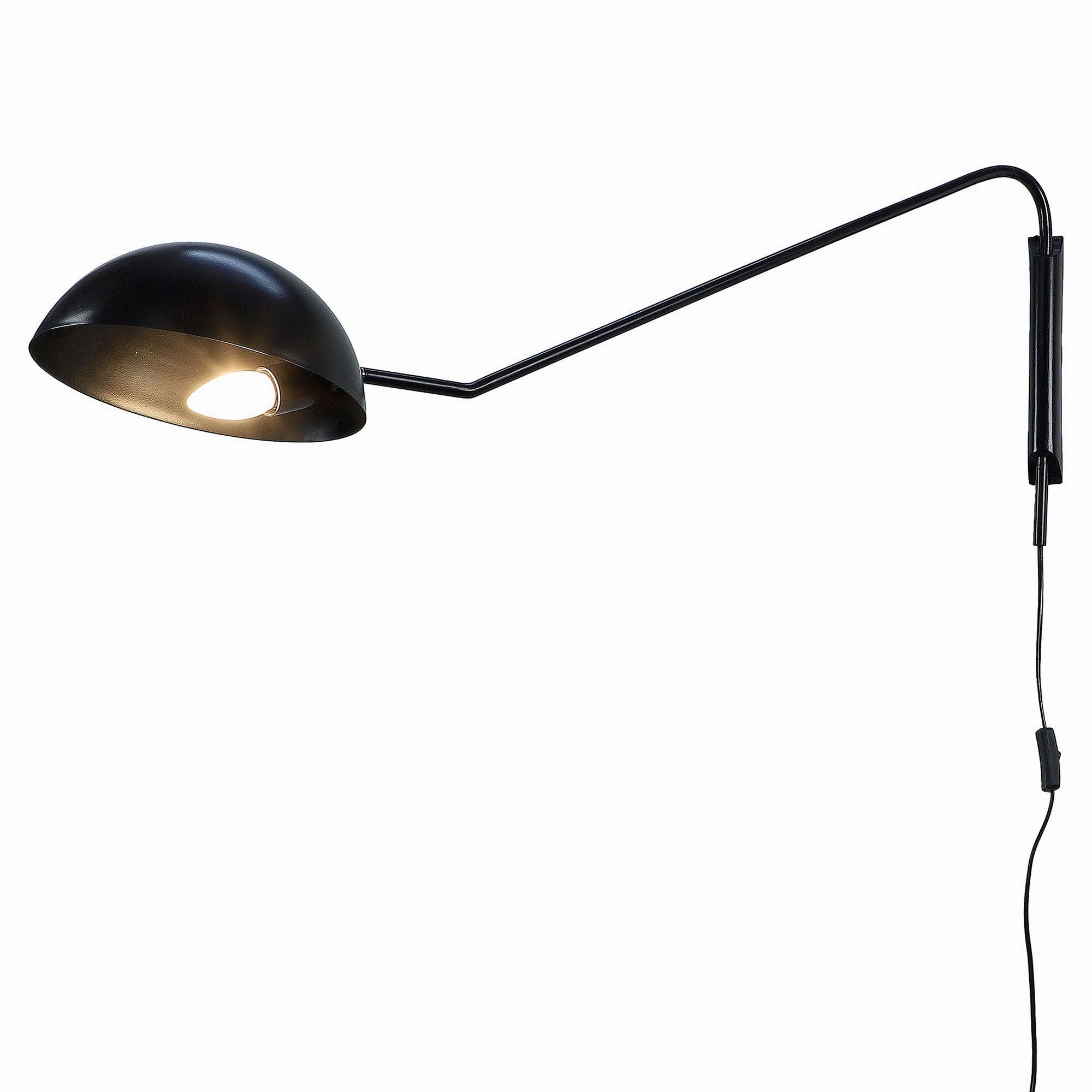 Swiveling Black Metal Wall Light by SS Lightings