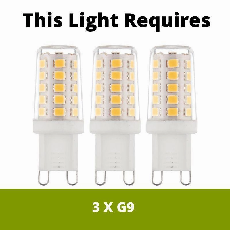 Tabitha Crystal Glass & Chrome 3 Light Bathroom Ceiling Light