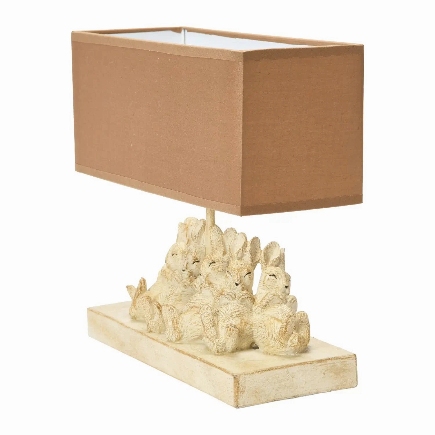 Table Lamp With Rabbits